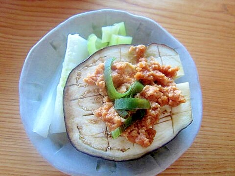 瓜と米ナス葱味噌スチーム